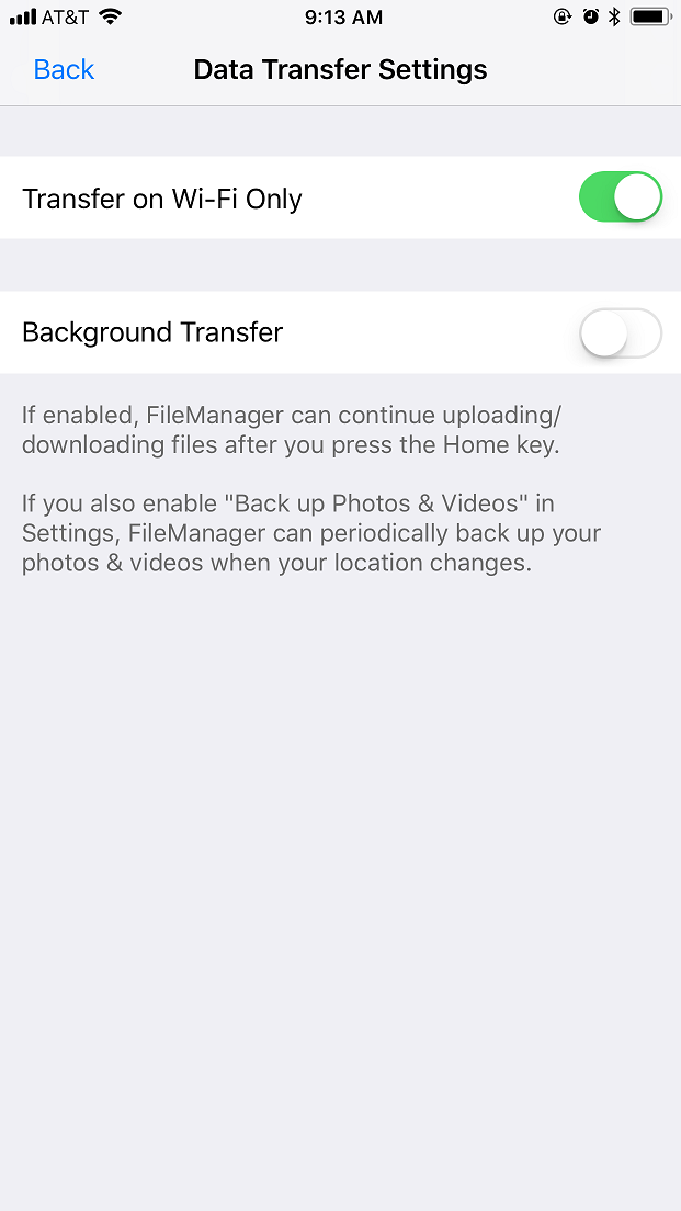 DriveHQ FileManager for iPhone screenshot - Access shared folders with granular access control