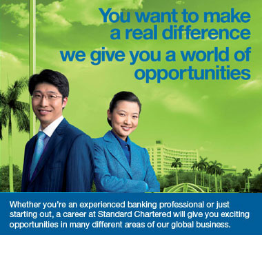 You want to make a real difference we give you a world of opportunities